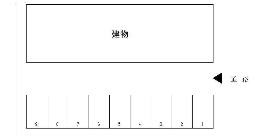 城東北竹内駐車場の駐車配置図