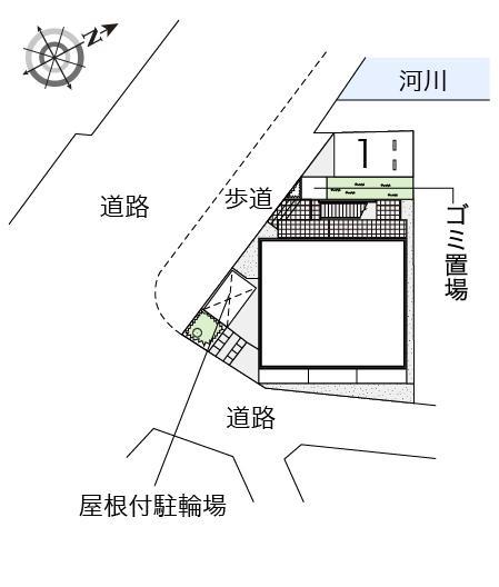 サニーテラス石橋(54503)の駐車配置図