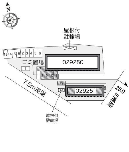 Ｈ　ｔｗｏ(29251)の駐車配置図