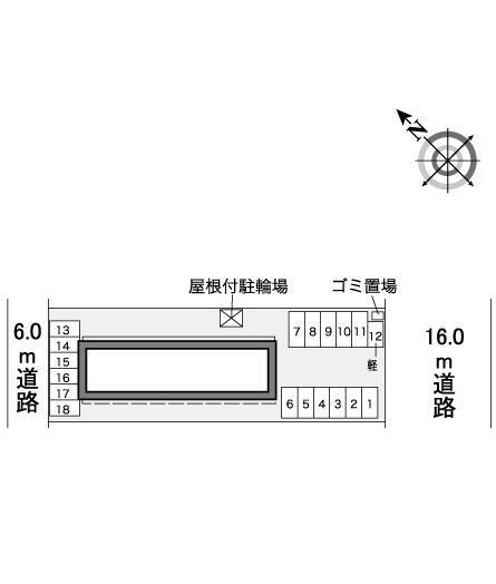 東芳賀(38825)の駐車配置図