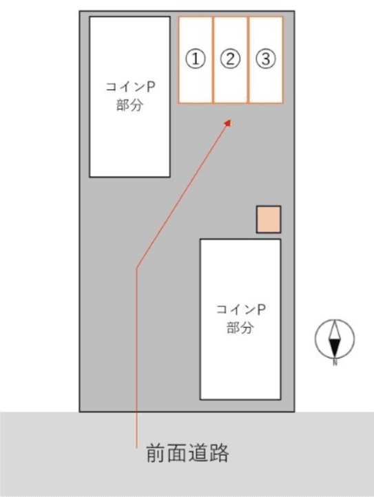 Dパーキング平塚八千代PS第1の駐車配置図