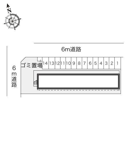 リバーサイド　テラス(15936)の駐車配置図