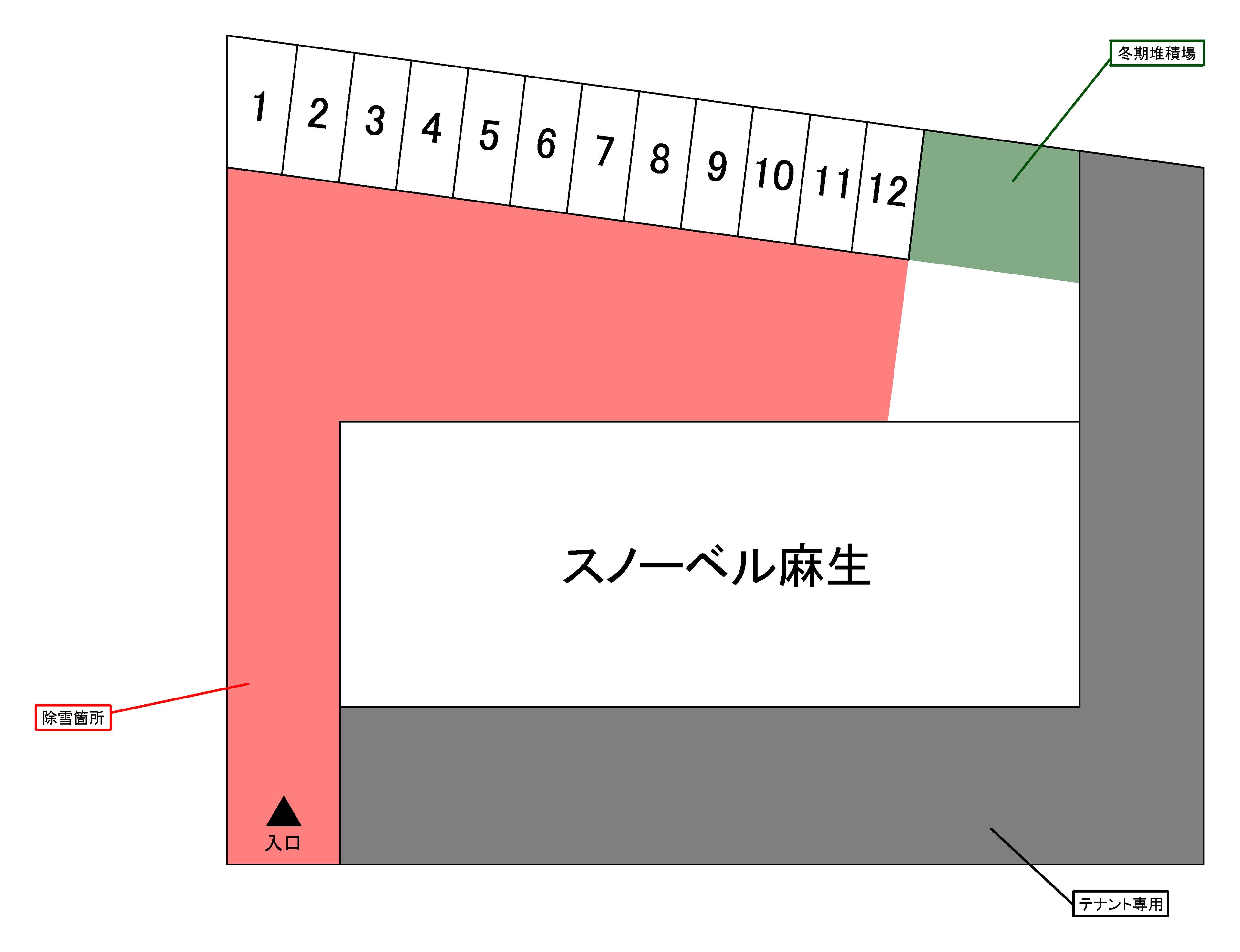 Nビルパーキング麻生の駐車配置図