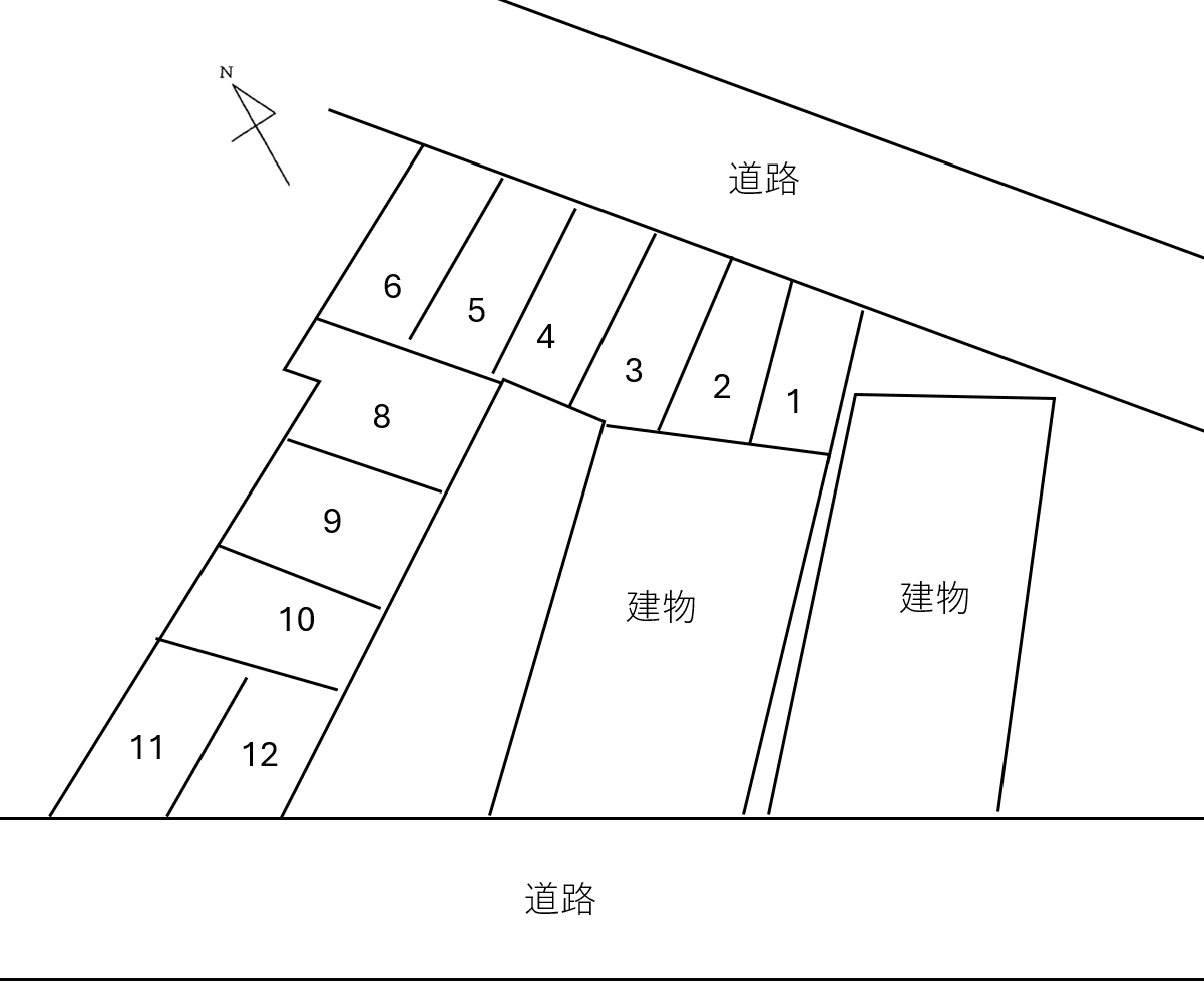 MFパーキングの駐車配置図