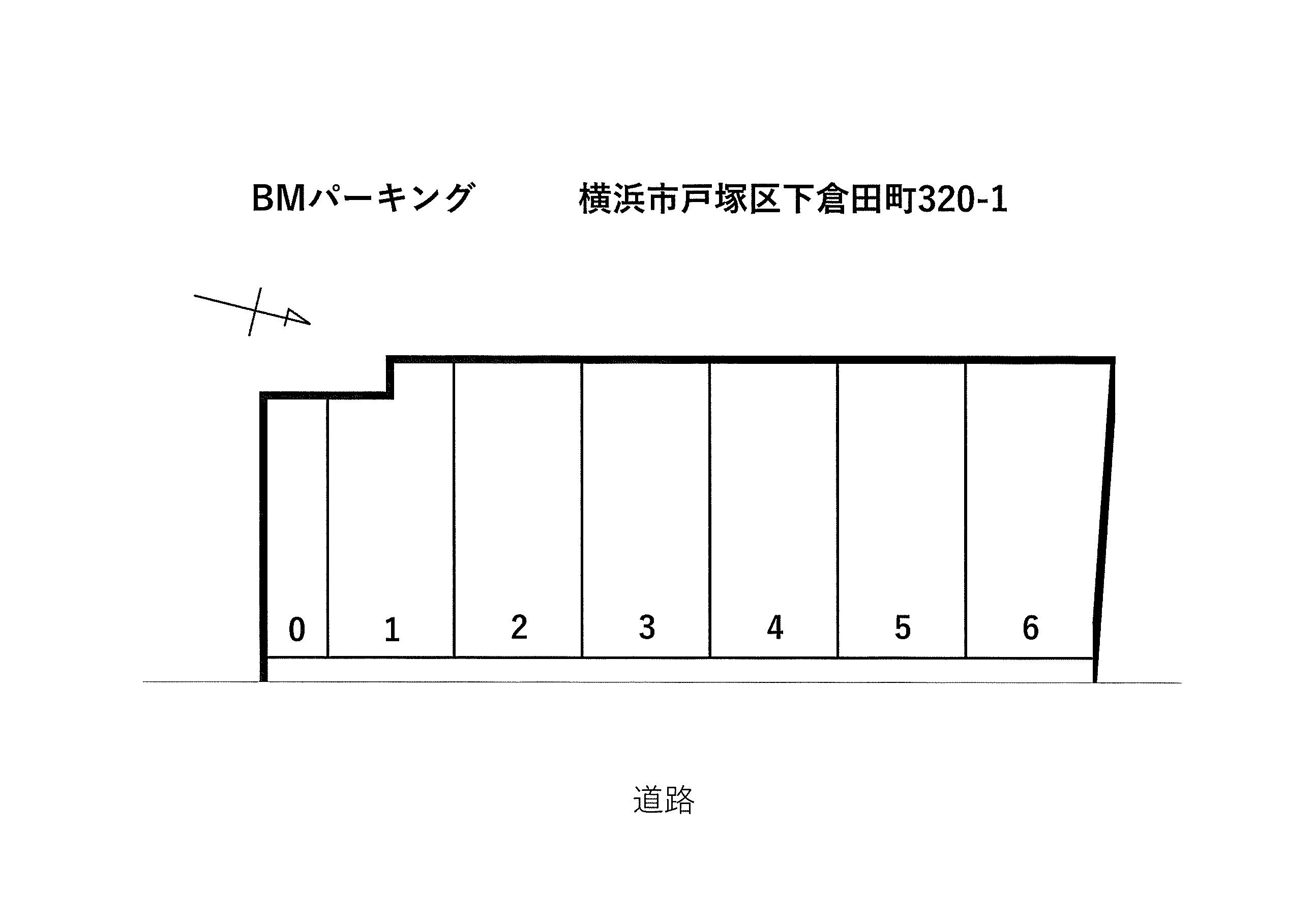 BMパーキングの駐車配置図