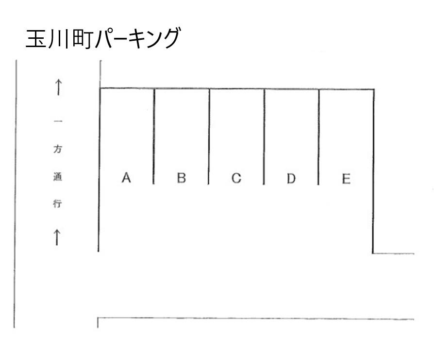 玉川町パーキングの駐車配置図