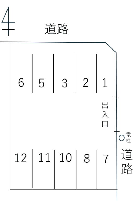 053大畑町１丁目の駐車配置図