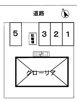 グローリア駐車場の駐車配置図