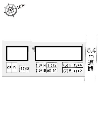 ＡＮＮＥＸ新川崎(8491)の駐車配置図