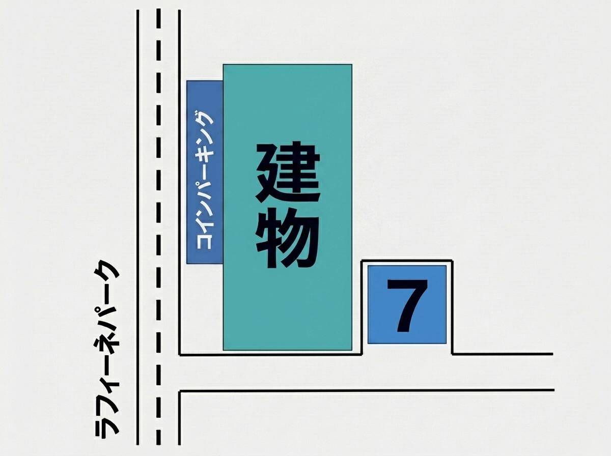 ラフィーネエスパークの駐車配置図