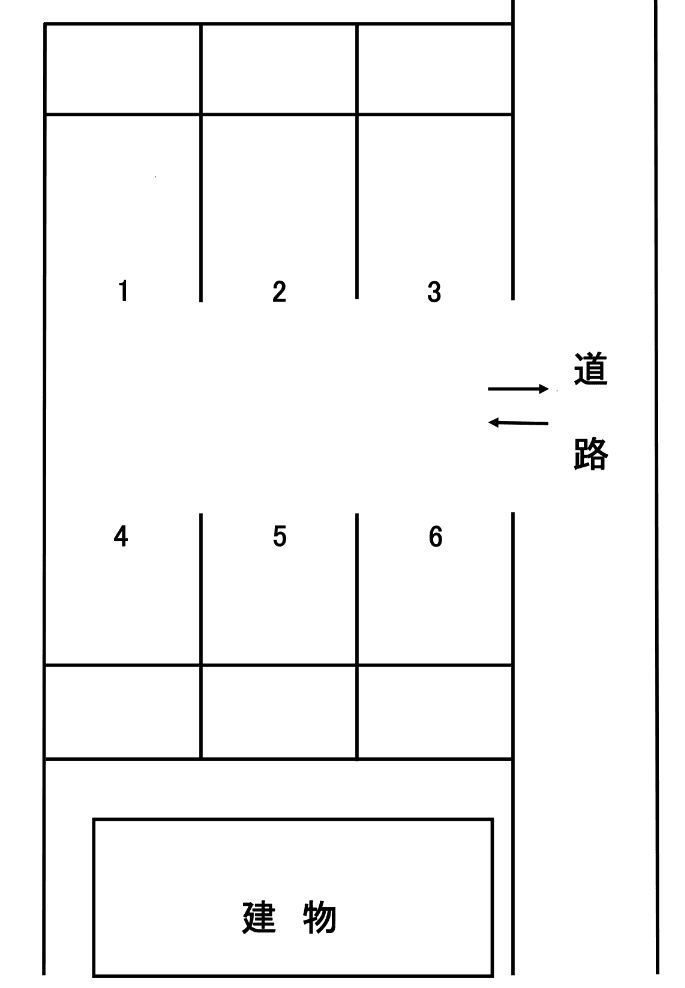 揖屋福本駐車場の駐車配置図