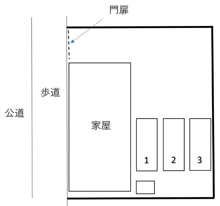堀江しみず下通り駐車場の駐車配置図