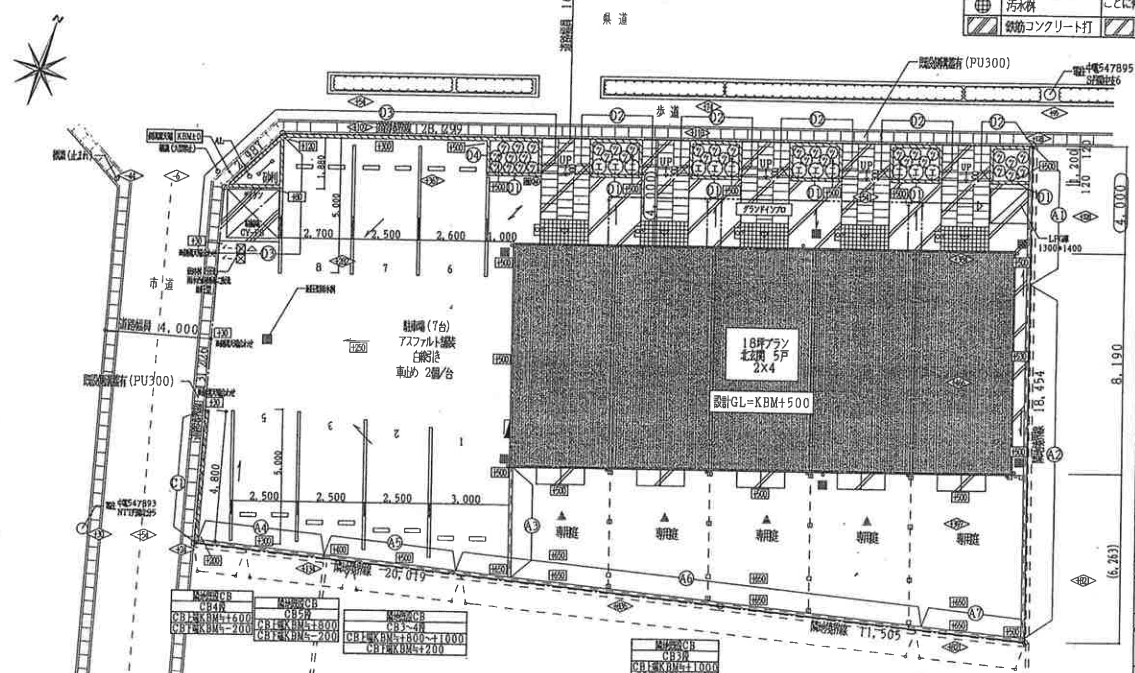 ベルエポック朝の駐車配置図