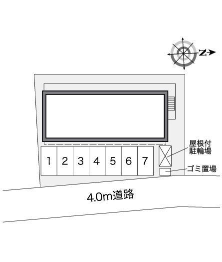 ノースウエスト橿原Ⅱ(26049)の駐車配置図