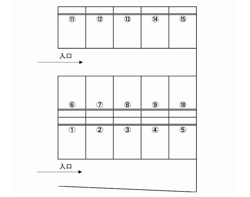 アップルパーキングE-7の駐車配置図