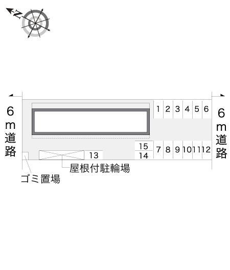 城南田村(10117)の駐車配置図