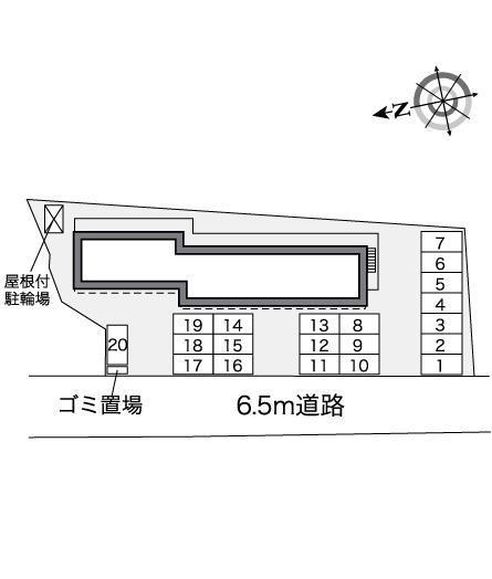 フォンティーヌ(35307)の駐車配置図