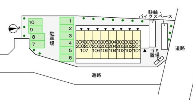 アンド・イーの駐車配置図