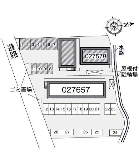 コンフォートテカポＡ(27578)の駐車配置図
