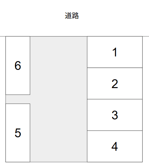 春風パーキングの駐車配置図
