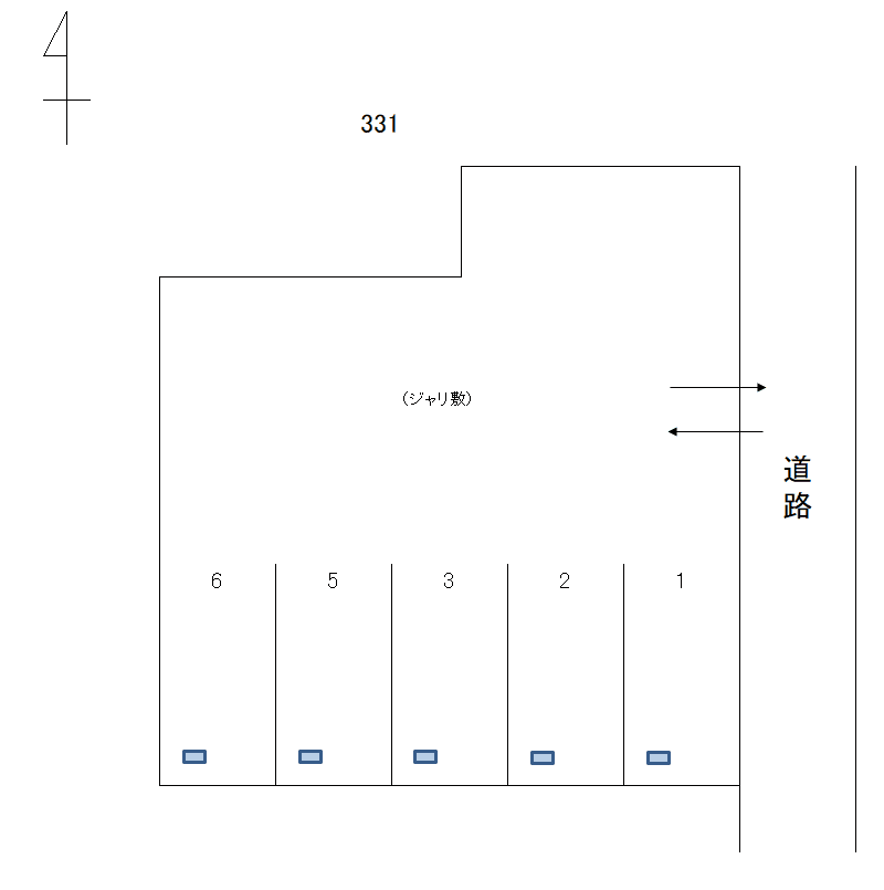 岩倉－331の駐車配置図