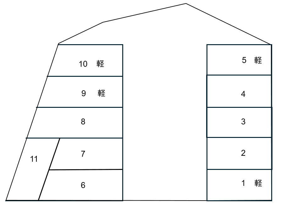 武蔵パーク３の駐車配置図