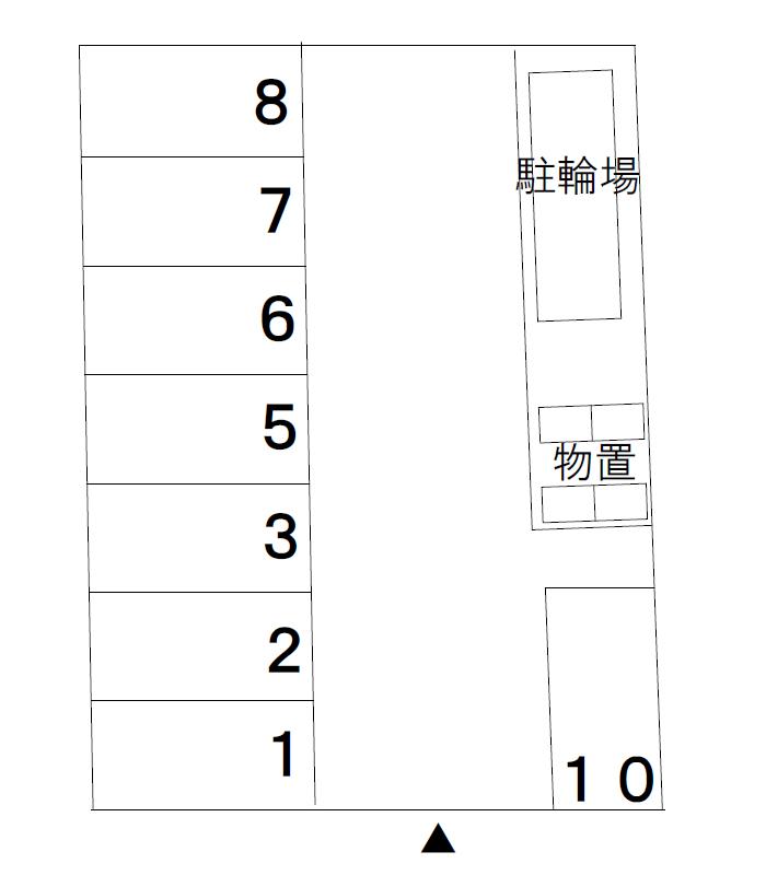 flowers月極駐車場の駐車配置図