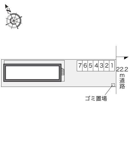 箱館(22098)の駐車配置図
