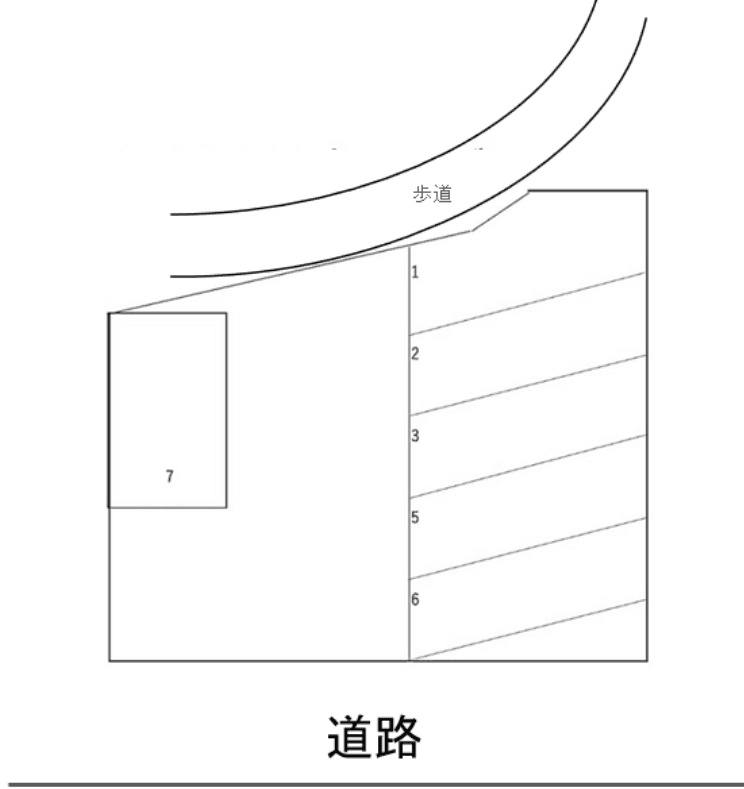 白浜パーキングの駐車配置図
