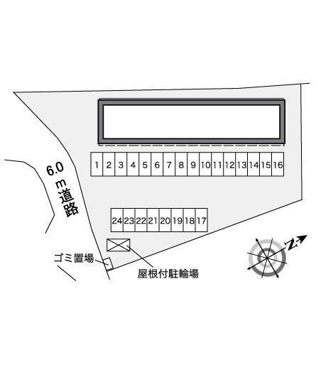 窪田(37547)の駐車配置図