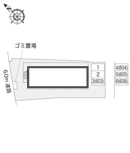 佳蔵(19016)の駐車配置図