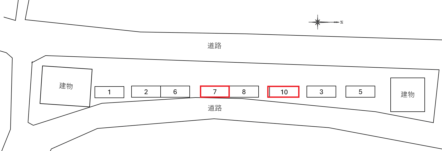 井ノ口スプリングサイドＳＮ別駐車場の駐車配置図