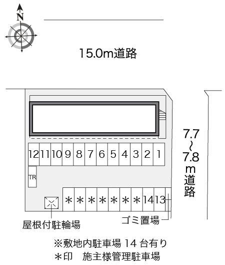 メルベーユ(16883)の駐車配置図
