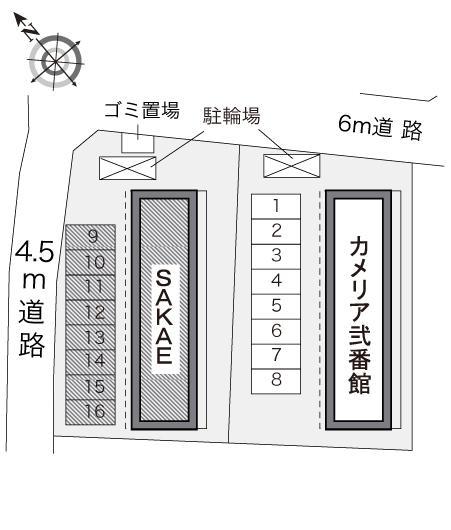 ＳＡＫＡＥ(13014)の駐車配置図
