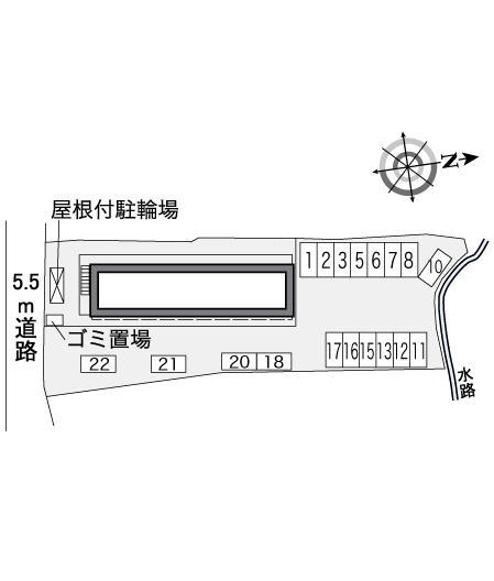 スナッグ　ビラ(37409)　敷地外駐車場の駐車配置図