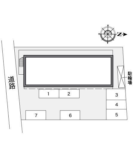 コートアベⅣ(25596)の駐車配置図