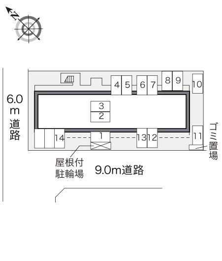 エメラルド　シティー(17554)の駐車配置図