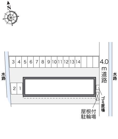 クレインコート平田(28453)の駐車配置図