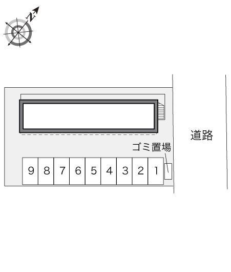 サンパーク白金(21813)の駐車配置図
