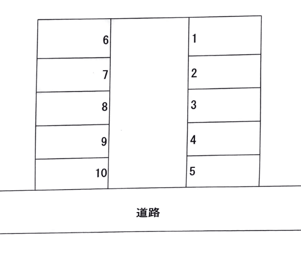 ザ・パーク緑ヶ丘２丁目の駐車配置図