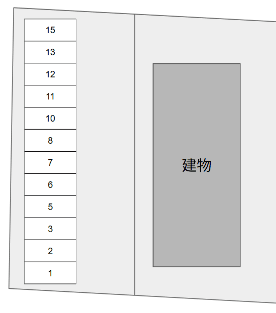 ラポールＩＷＡＩの駐車配置図