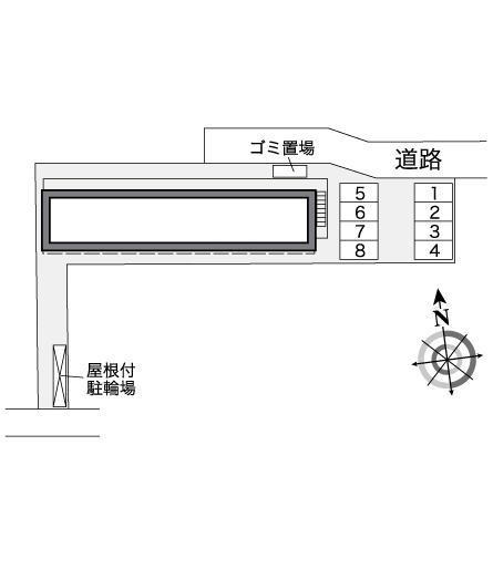 優(39498)の駐車配置図