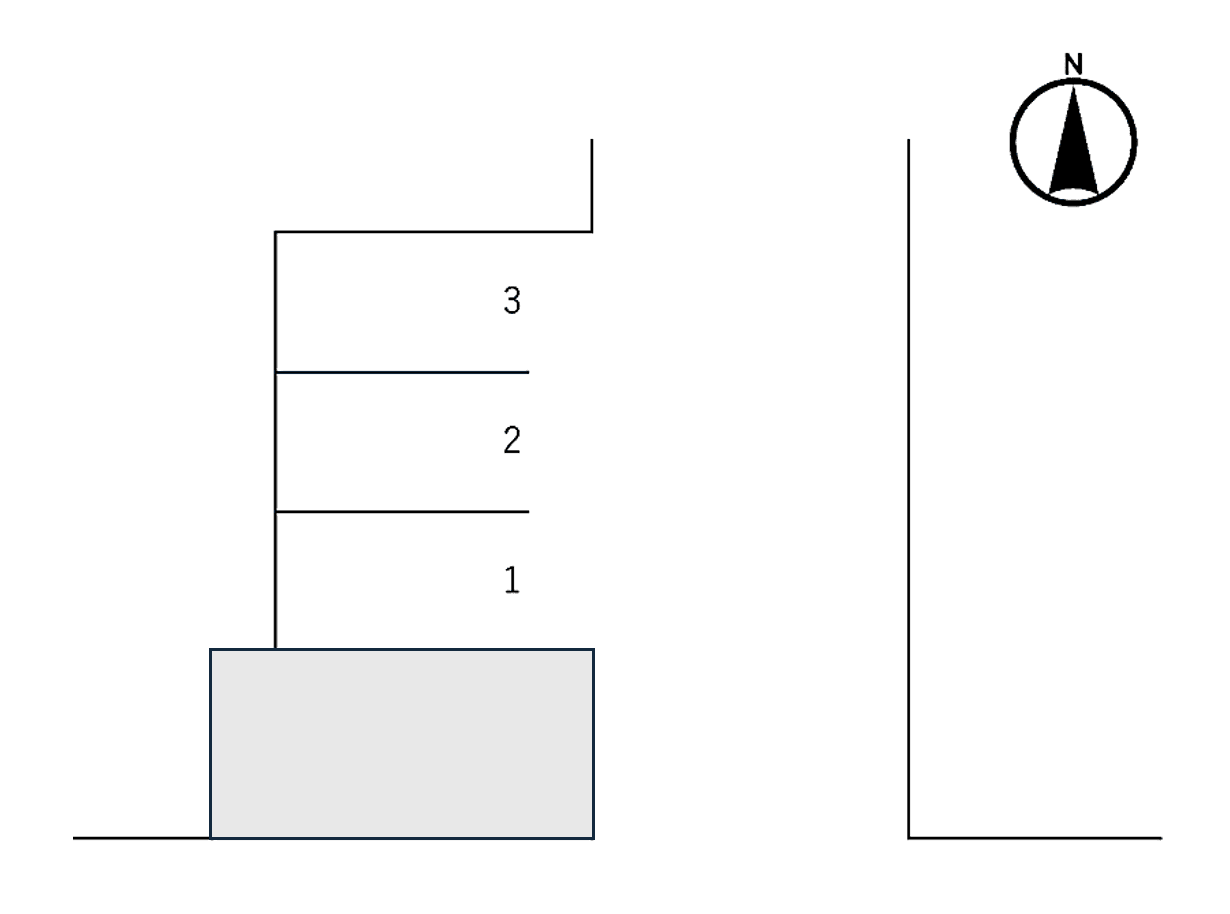 奥村中大小第1駐車場の駐車配置図