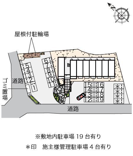 ミランダ二反田(56418)の駐車配置図
