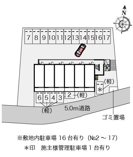 クレイノかりゆしⅡ(56110)の駐車配置図