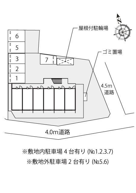 羽衣(15272)の駐車配置図