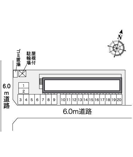 Ｂｅｌｌｔｒｅｅ(30007)の駐車配置図