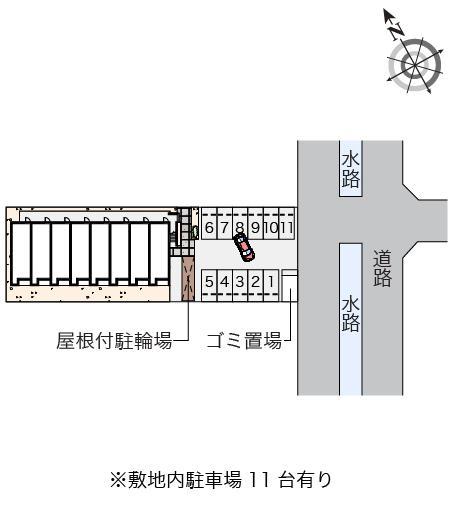 山茶花(55148)の駐車配置図