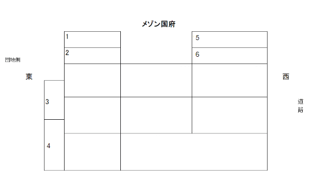 メゾン国府の駐車配置図