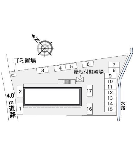バスケットタウン(36943)の駐車配置図